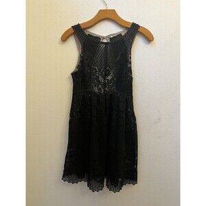 FREE PEOPLE BLACK SLEEVELESS DRESS (L8)